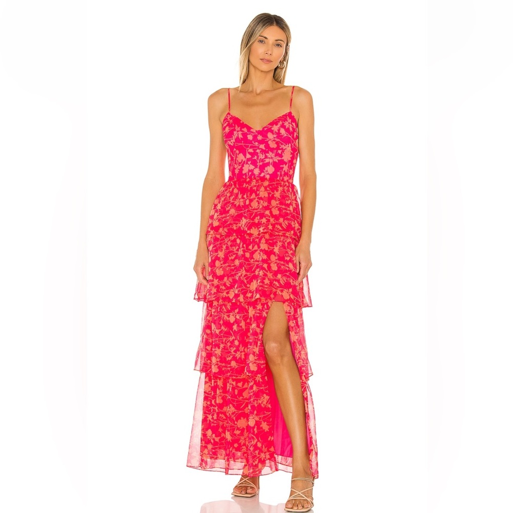 Amanda Uprichard Thaddea Maxi Dress in Brookeside